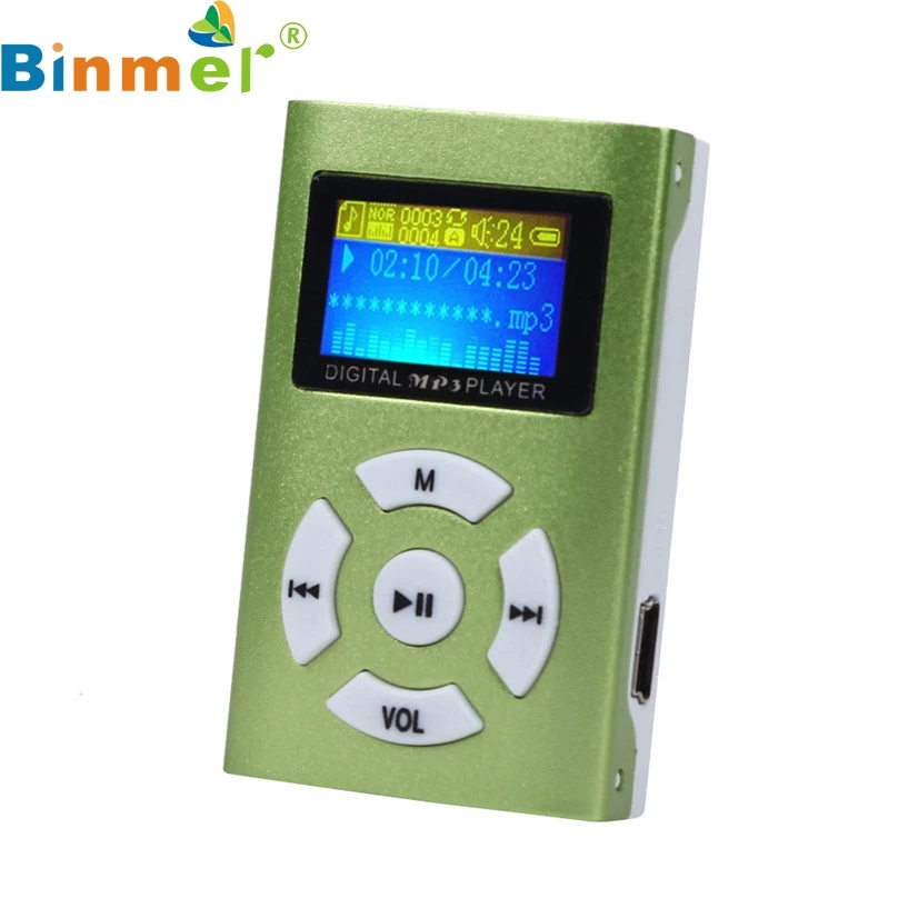 Binmer A18 Mecall горячая Распродажа USB мини MP3 плеер ЖК экран Поддержка 32 ГБ Micro SD TF карта