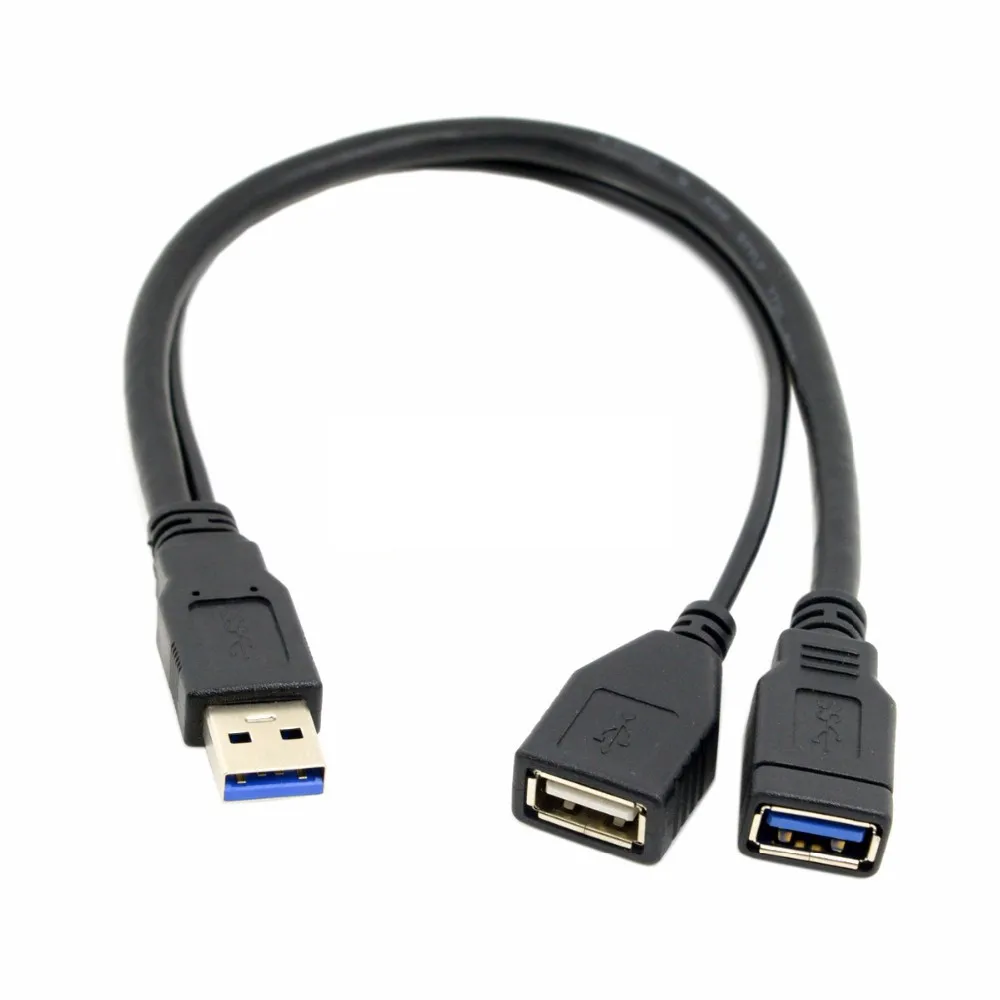 USB 3 0 USB3.0 Мужской к двойному женский Дополнительный силовой кабель для передачи