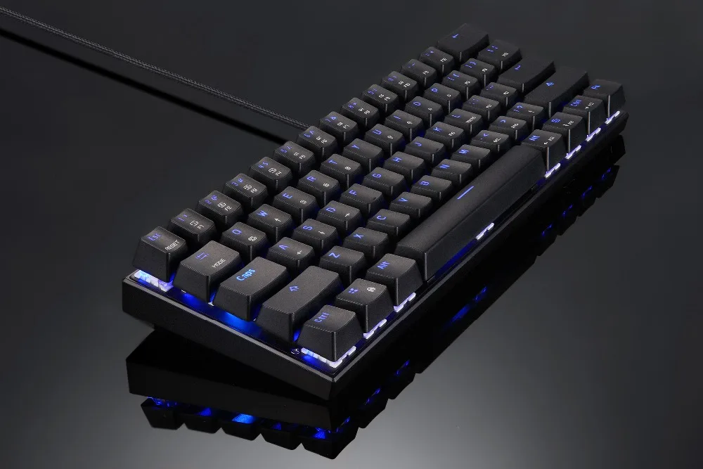 Motospeed CK62 Bluetooth Беспроводная Проводная игровая механическая клавиатура 61 клавиша RGB со светодиодной подсветкой для Android IOS Mac OS Windows