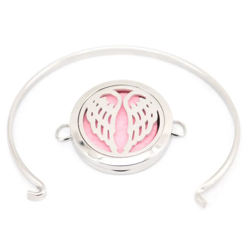 Новый дизайн 5 шт. ангел ароматерапия/316L s. Сталь Essential диффузорный медальон с