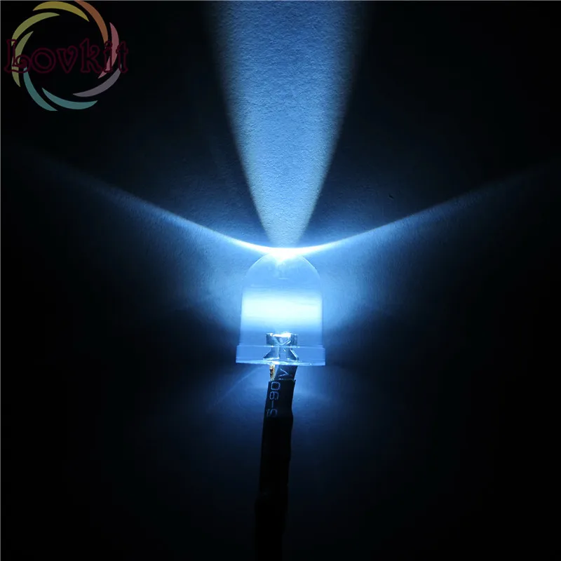 20 X 10MM Pre-Wired Resistor 12v Round Top White Leds Emitting Diode 12V DC 20cm Led Lamp Light For car DIY Retail and Wholesale | Освещение