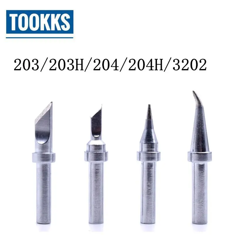 

Наконечники для паяльной станции Quick 203/203H/204H/204H/3202, 4 шт./лот