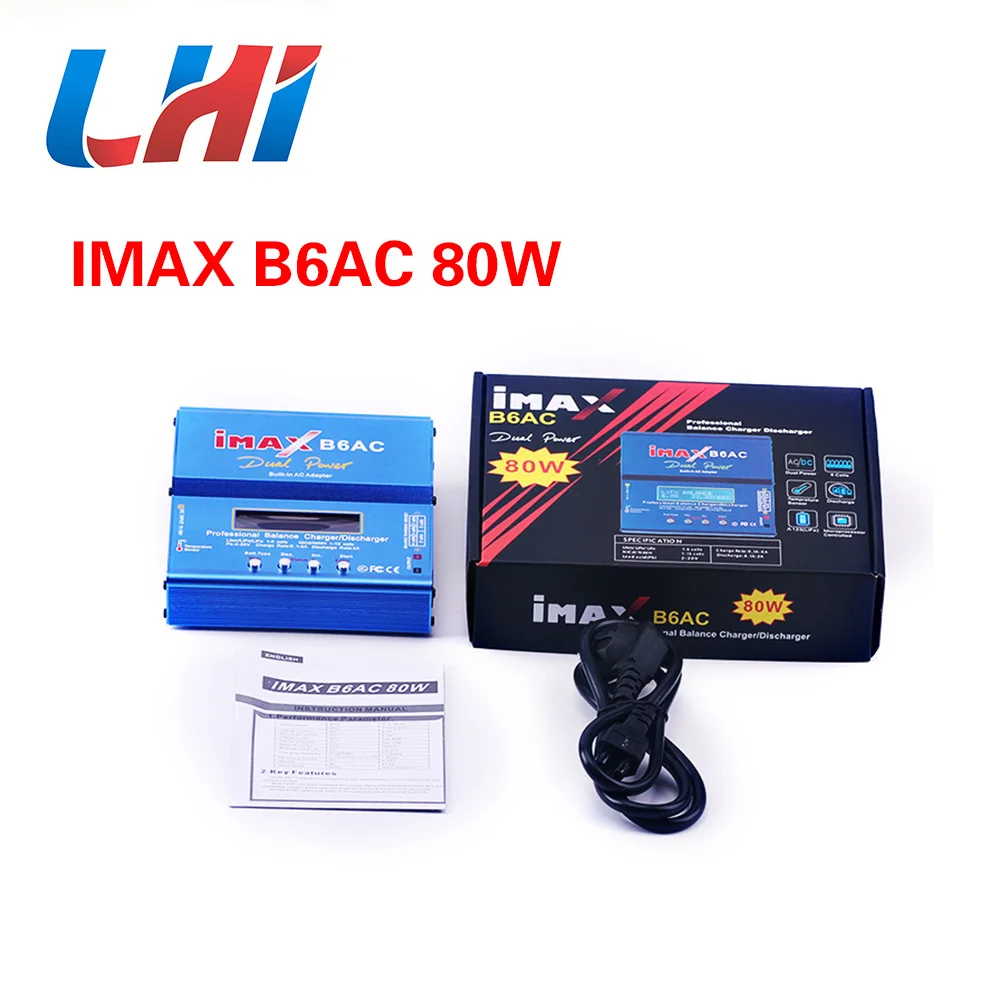 IMAX B6AC 80 Вт Lipo NiMh Ni CdRC li ion зарядное устройство для цифровой зарядки