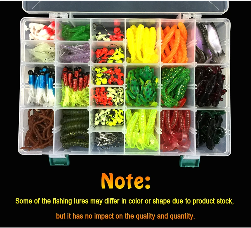 1 Набор мягких рыболовных приманок смешанные мягкие приманки червяк рыболовная