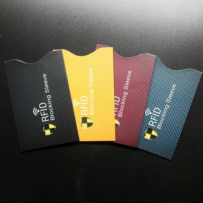 1 шт для защиты от угона Защита кредитных карт RFID блокировки визитница рукав кожа