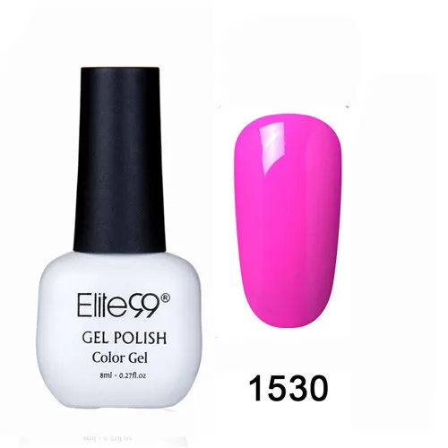 Elite99 8MLUV Гель-лак для ногтей Светодиодный лампа Гель-лак чистые цвета Полупостоянный Гель-лак для ногтей базовый топ - Цвет: 1530
