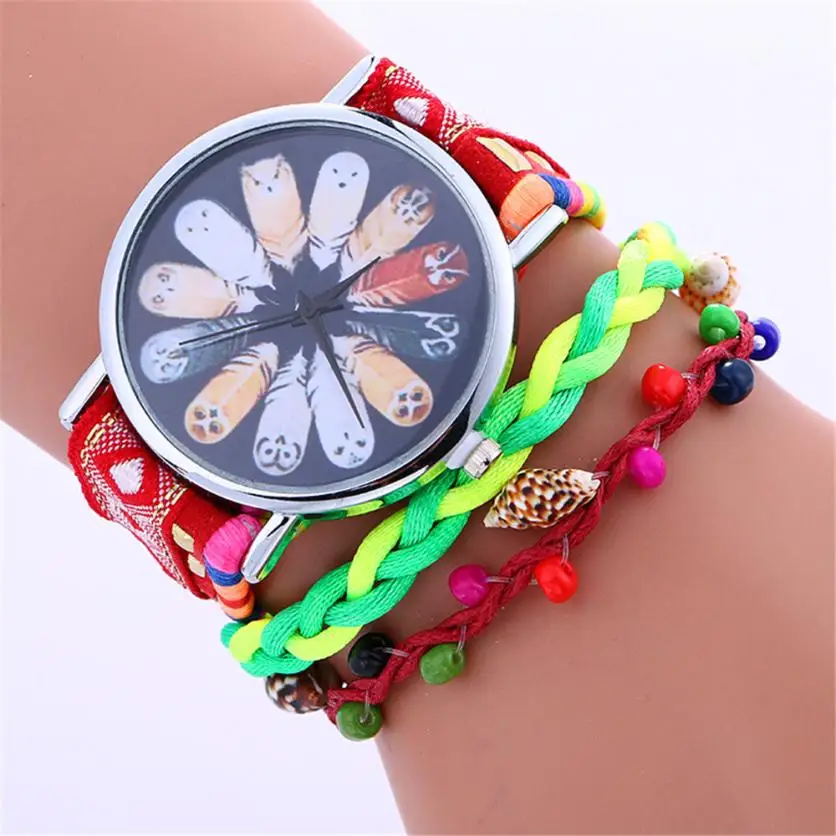 Новинка 2017 женские часы с черным цветком Популярные кварцевые роскошный браслет