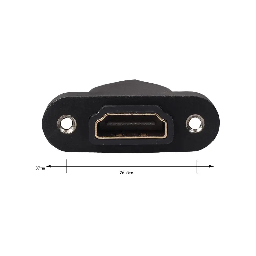 Позолоченные Удлинительный кабель HDMI мужского и женского пола с винтовым