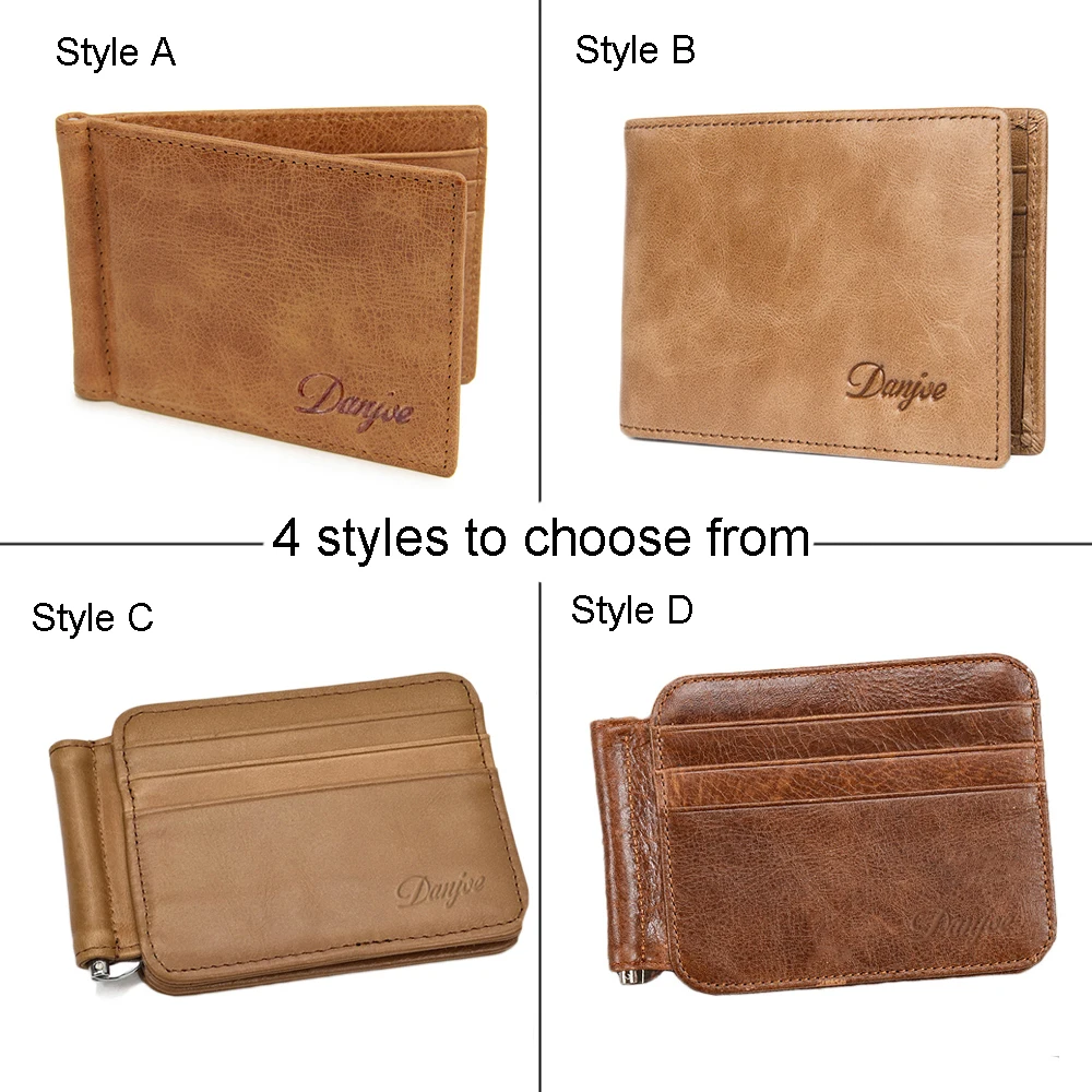 Кошелек мужской/женский из натуральной коровьей кожи с RFID-блокировкой | Багаж и