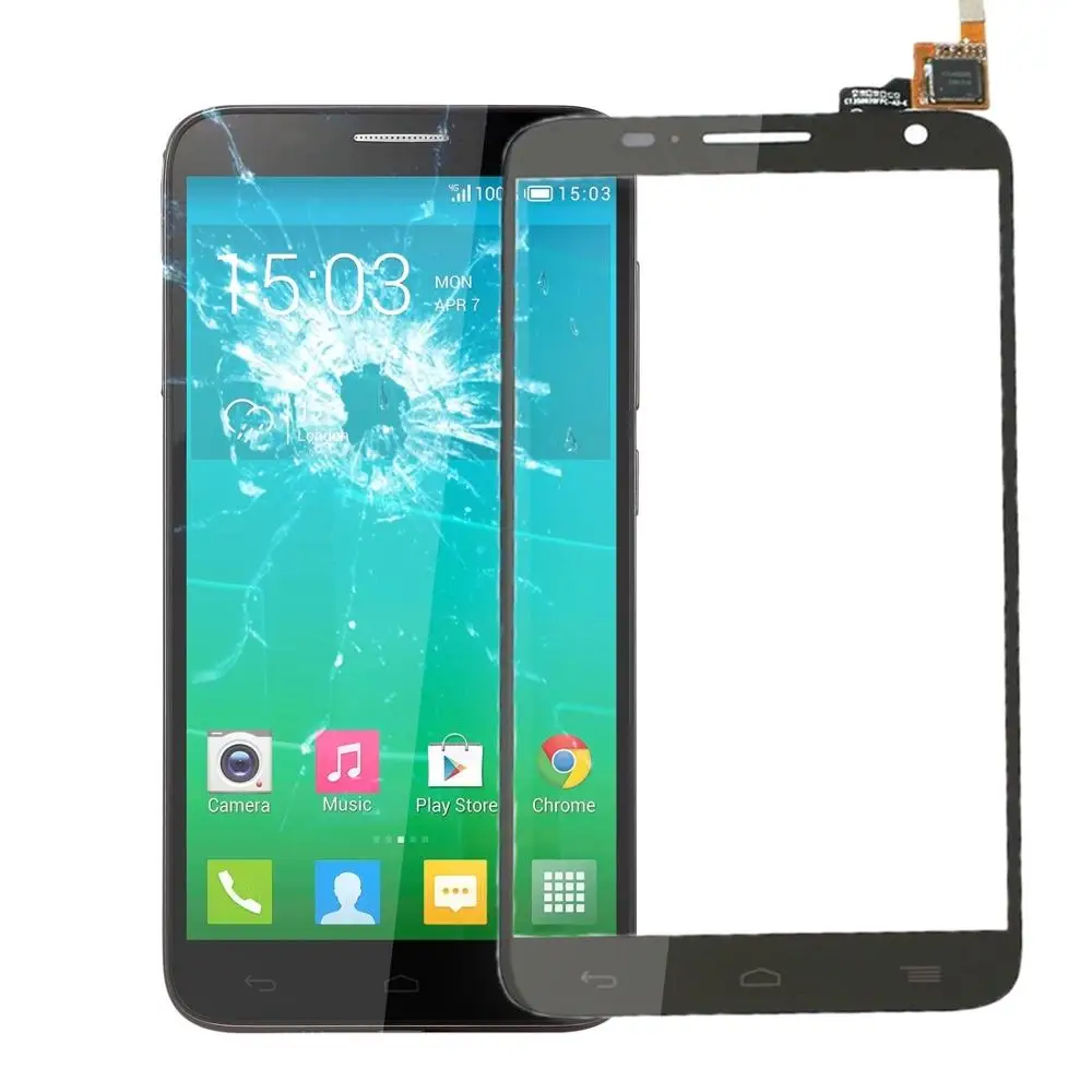 Сенсорная панель для Alcatel One Touch Idol 2S / 6050 сенсорный экран дигитайзер объектив