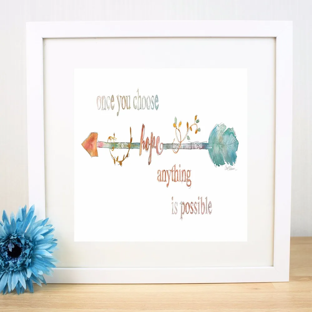 Настенная картина стрелы надежды художественный постер на холсте декоративное