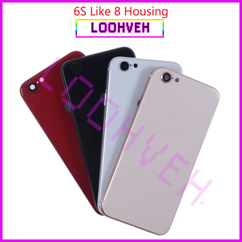 Корпус аккумулятора для IPhone 6S и P как 8 или plus X Style задняя крышка корпуса двери