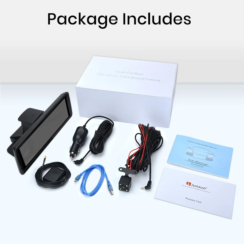 Junsun E94P 4G Android ADAS авторегистратор камера FHD 1080 P двойной объектив 7 84 &quotDVR с Wi Fi gps
