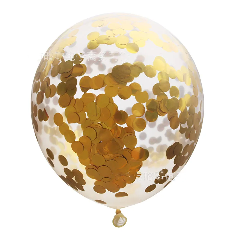 5pcs gold confetti Гавайские вечерние украшения Фламинго гирлянды воздушные шары для Луау вечерние пляжные летние тропические предметы для украшения дня рождения - Цвет: 5pcs gold confetti