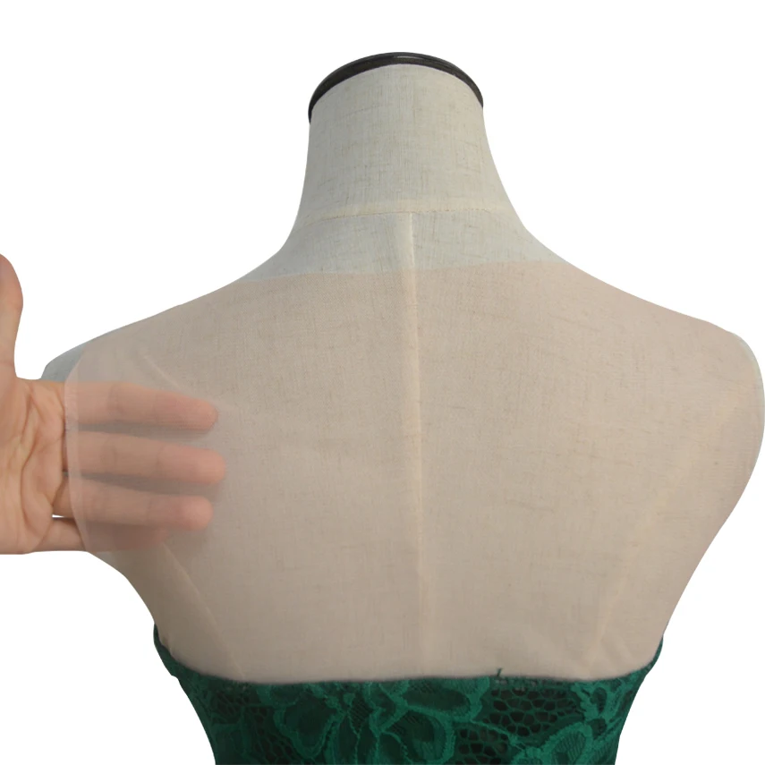 Женское облегающее платье без рукавов повседневное зеленое кружевное трапеция с