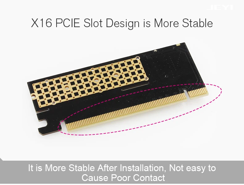 JEYI Cool Swift NVME M.2 PCI-E X16 2280 Плата расширения Золотой бар алюминиевый лист теплопроводность кремния вафельное охлаждение