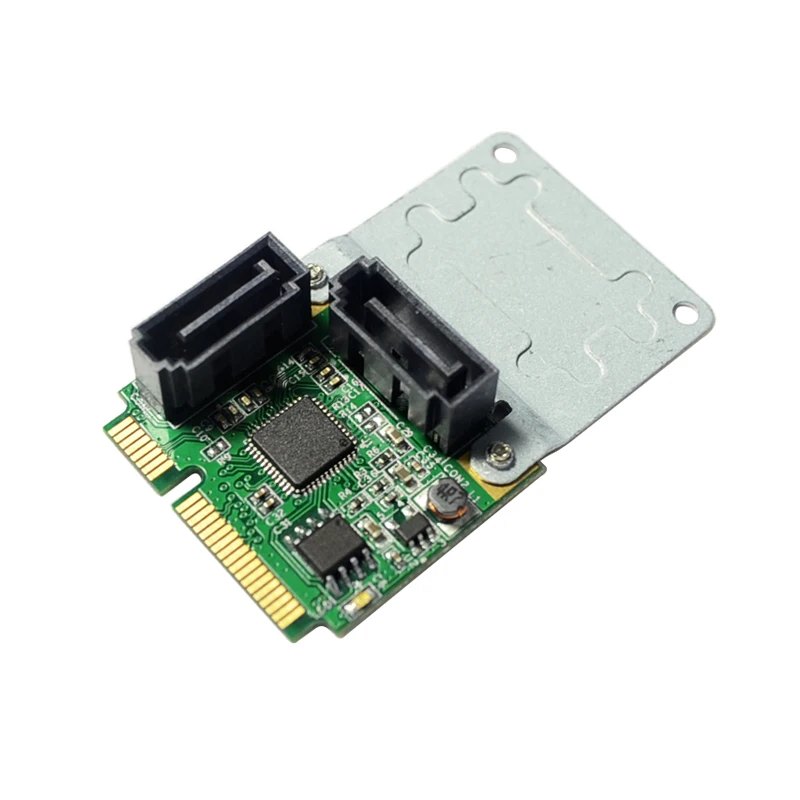 RAID 2 порта SATA 3 0 mini PCIe контроллер карты PCI e к двойному III 6 ГБ конвертер + RAID0 RAID1 JOBD