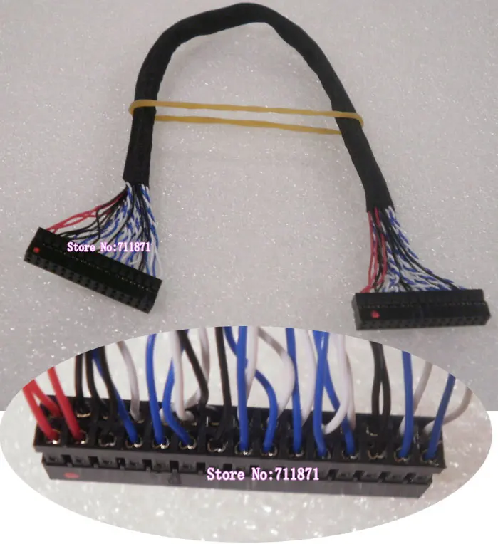Шаг 2.0 30 P до 30 P Female LVDS ЖК-дисплей Экран расстояние кабеля 2.0 мм 30 P женский lvds ЖК-дисплей Экран линии 30pin ЖК-дисплей Экран Провода