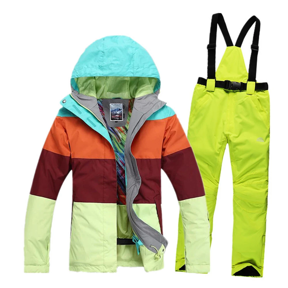 2019 Winter 5 color pants Windproof Breathable warmth Outdoor jacket women colorful ski suit skiing | Спорт и развлечения