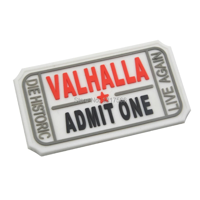 VALHALLA принять один 3D ПВХ пластырь резиновые пластыри Военная Тактическая повязка