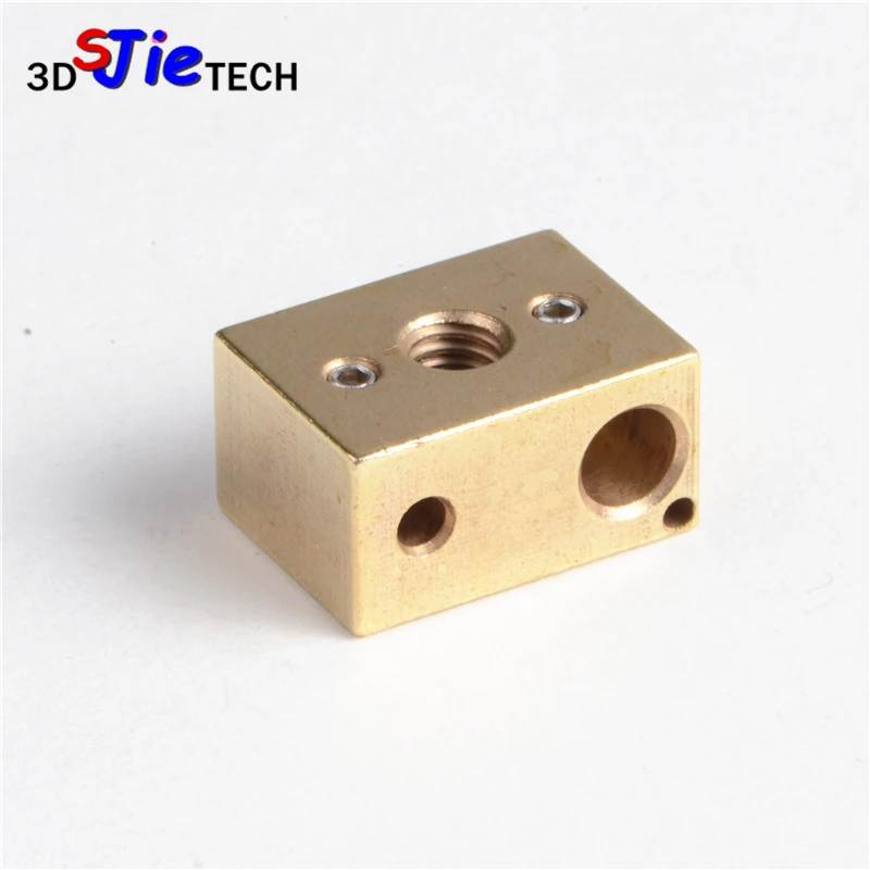 

1pcs V6 hotend brass heating block 22x16x11.5mm high temperature heater block for 3D printer parts