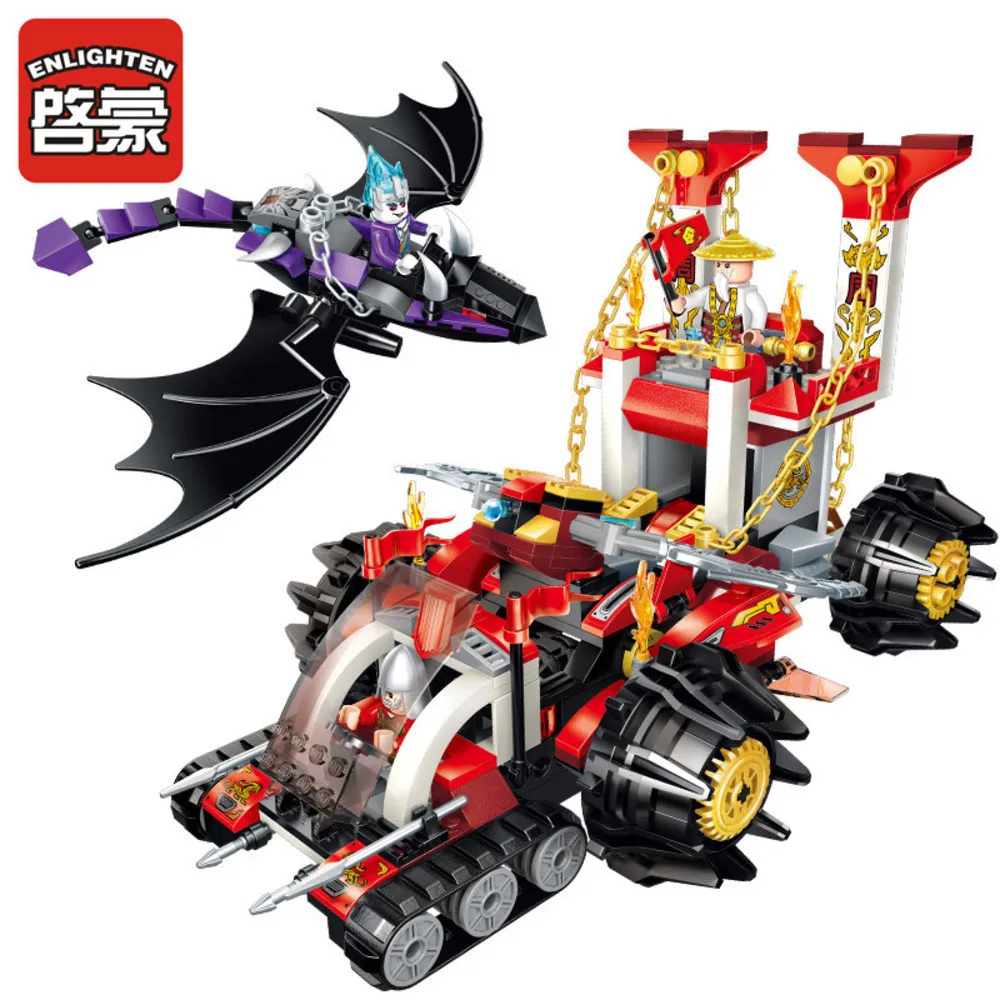 Просвещения Building Block создание the Gods командир колесница 3 фигурки 401 шт. Развивающие