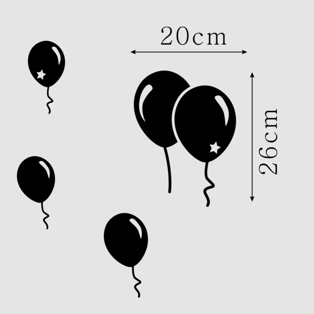 

DIY Balloon Wall Decorations Kids Room Background Wall Art Stickers