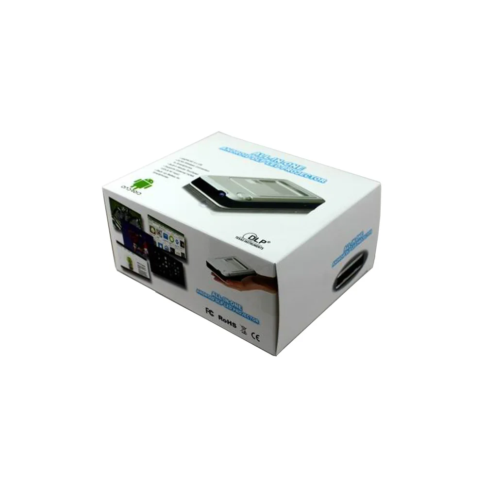 Четырехъядерный процессор Android4.4 зарядное устройство портативный DLP проектор wi-fi