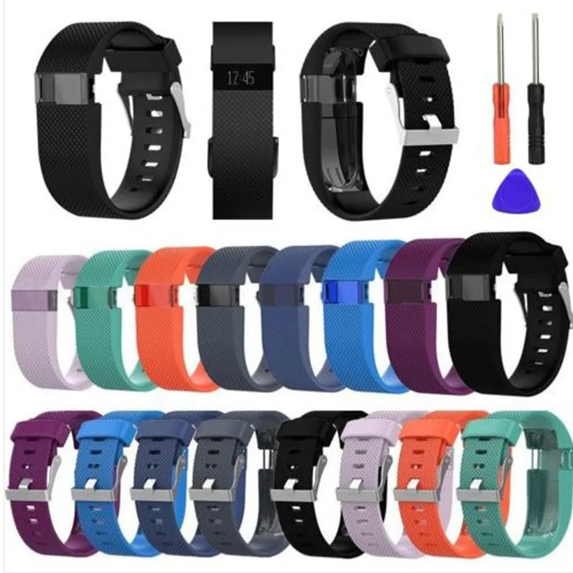 CARPRIE Replacement Wrist Band Silicon Strap Clasp+Protector Film For Fitbit Charge HR 180224 drop shipping free | Электроника