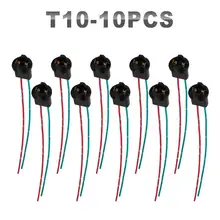 JGAUT 10 шт. Авто соединительный кабель шлейка со светодиодами T10