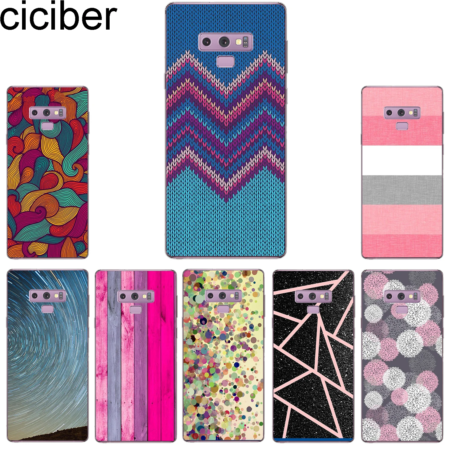 ciciber for Phone Case Samsung Galaxy Note 9 8 5 4 3 Note9 Note8 Note5 Soft TPU Back Cover phone case Funda |