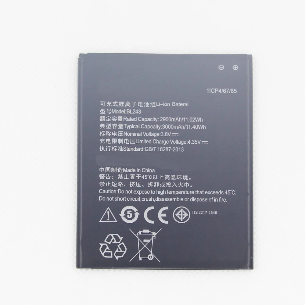 

10pcs/lot battery for Lenovo K3 Note original Battery 2900mAh BL243 Replacement for Lenovo K3 Note K50-T5 Smartphone