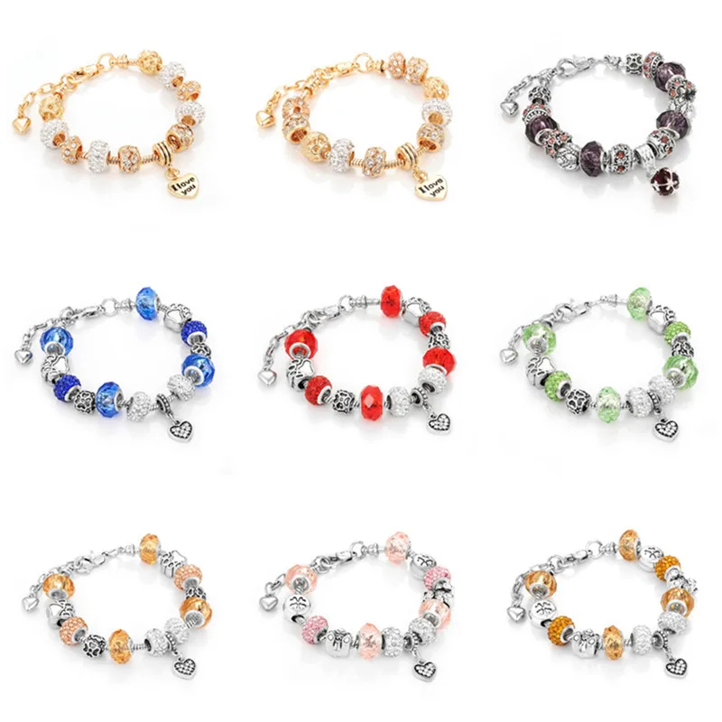 Женский браслет с бусинами в европейском стиле уникальное Ювелирное Украшение