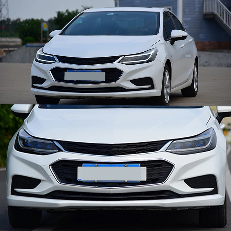 Hlxg 2 шт. автомобильный Стайлинг для Chevrolet Cruze светодиодные фары сборки 2017 2018