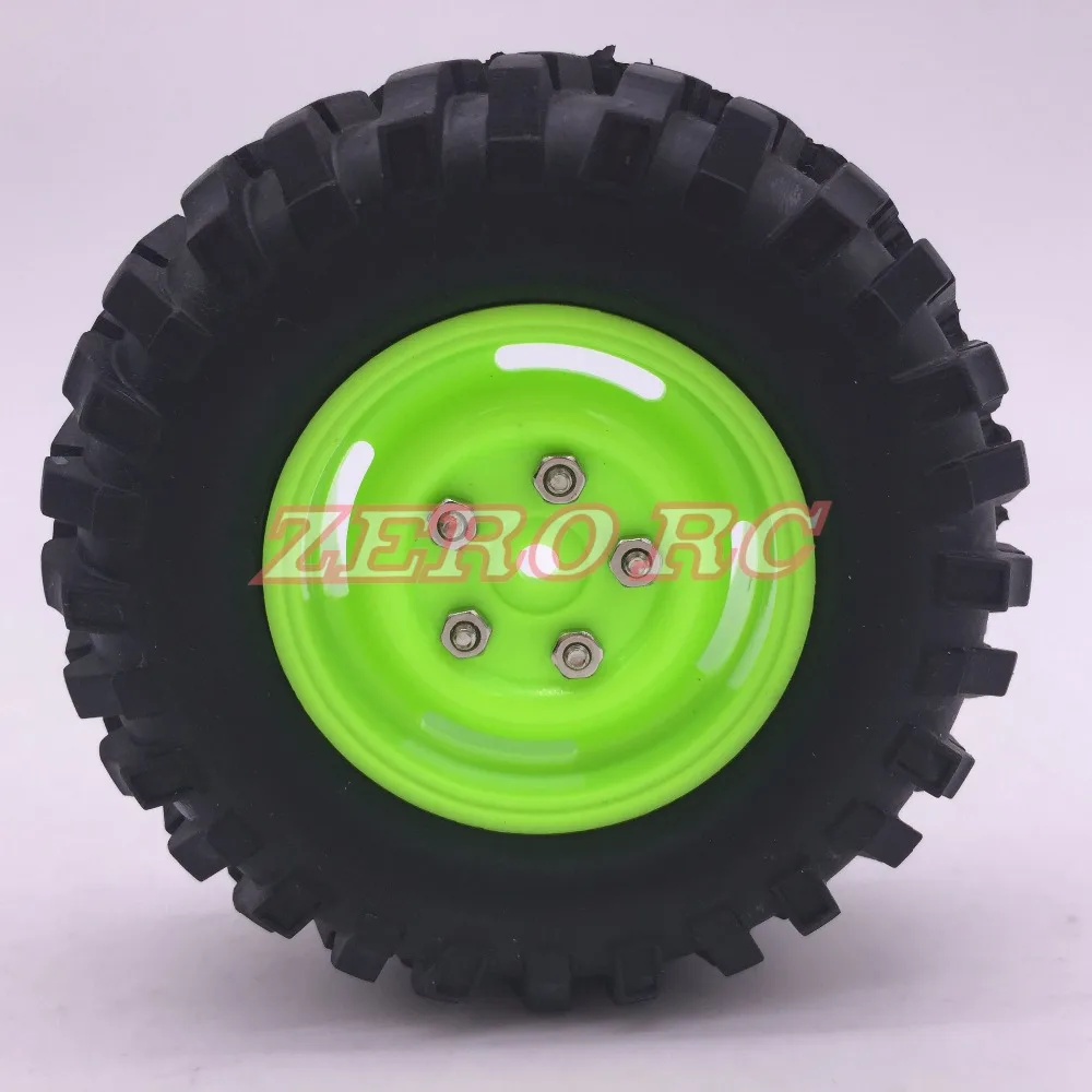 4 шт. RC Rock Crawler 96 мм Мягкие шины и 1 9 &quotпластиковые жесткие колеса для Tamiya CC01 AXIAL SCX10