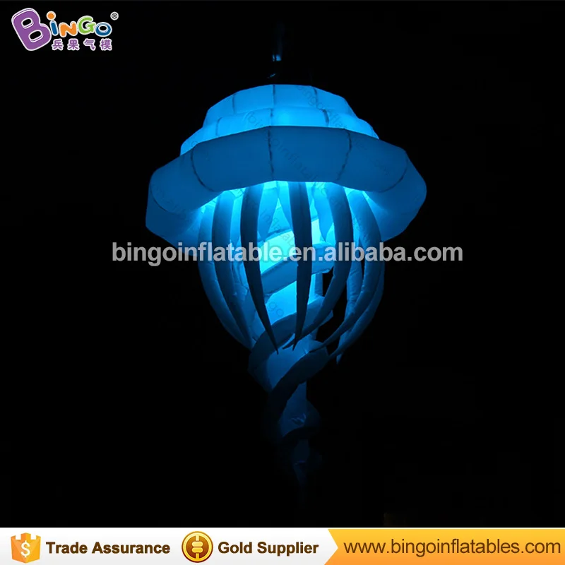 

Free delivery LED lighting 2m inflatable Jellyfish model for party decoration hanging blow up Jellyfish light for stage prop toy