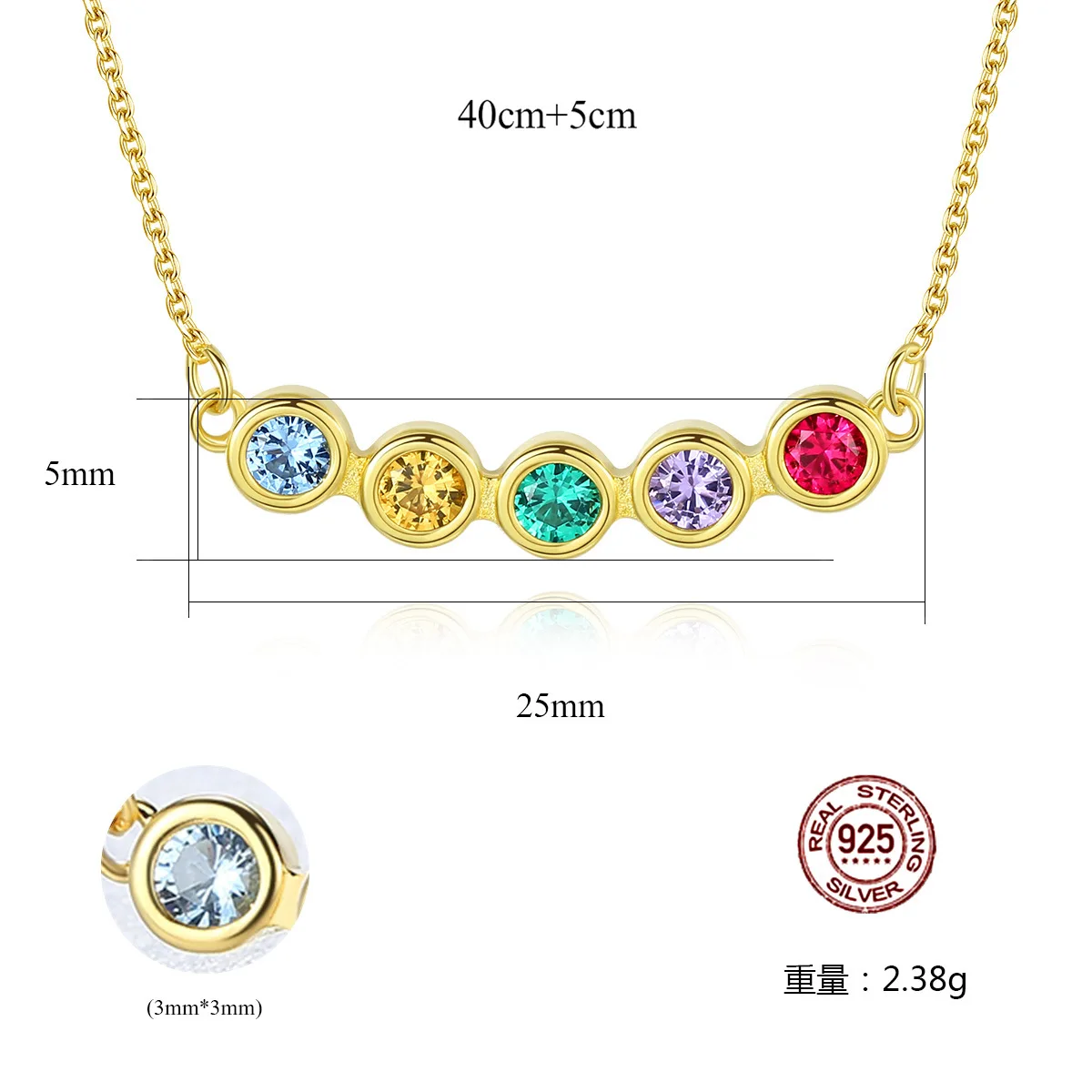 Пять цвет натуральный опал jewelry Подвеска S925 серебро женское ожерелье