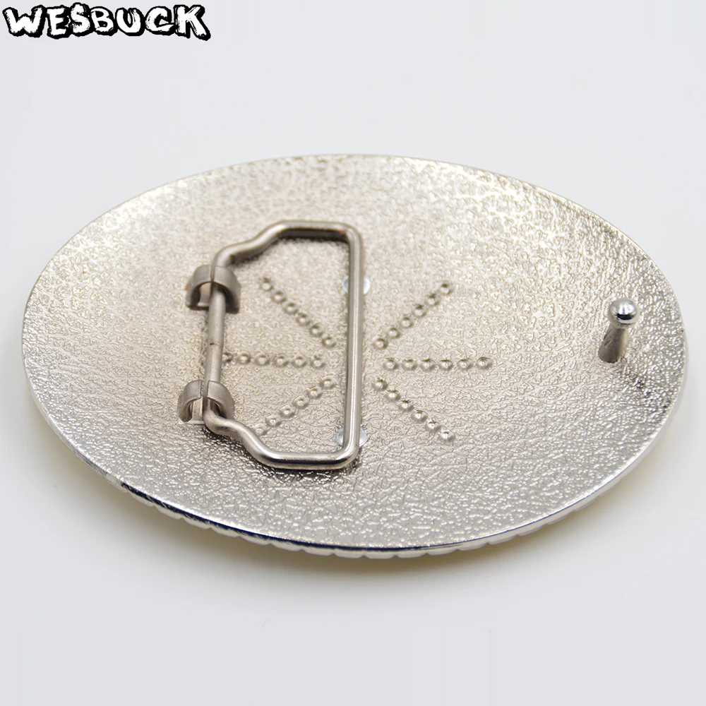 5 PCS MOQ WesBuck Brand Oval 3D Lace Gold J Initial Letter Cowboy Buckle With Metal Fashion Men's PU Leather Belt Holiday Gifts | Дом и
