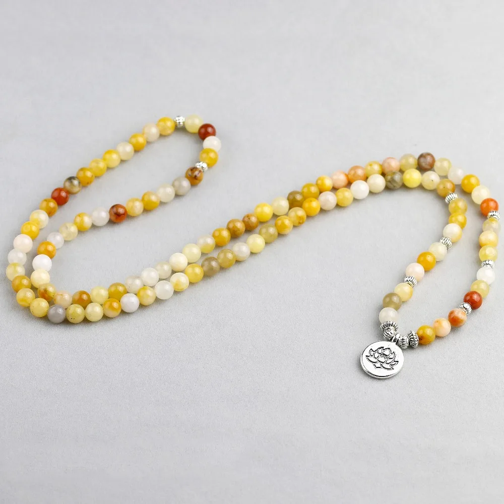 6 мм бусины топаз камень браслет для женщин мужчин Лотос очаровательные