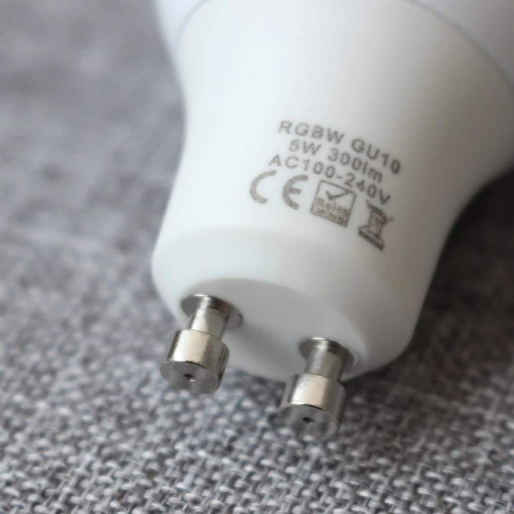 G светодиодный OPTO Gu10 Светодиодный точечный светильник лампа RGBW CCT AC100 40V 2 4G