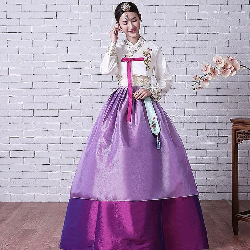 Корейское свадебное платье hanbok для косплея и представлений женская одежда в