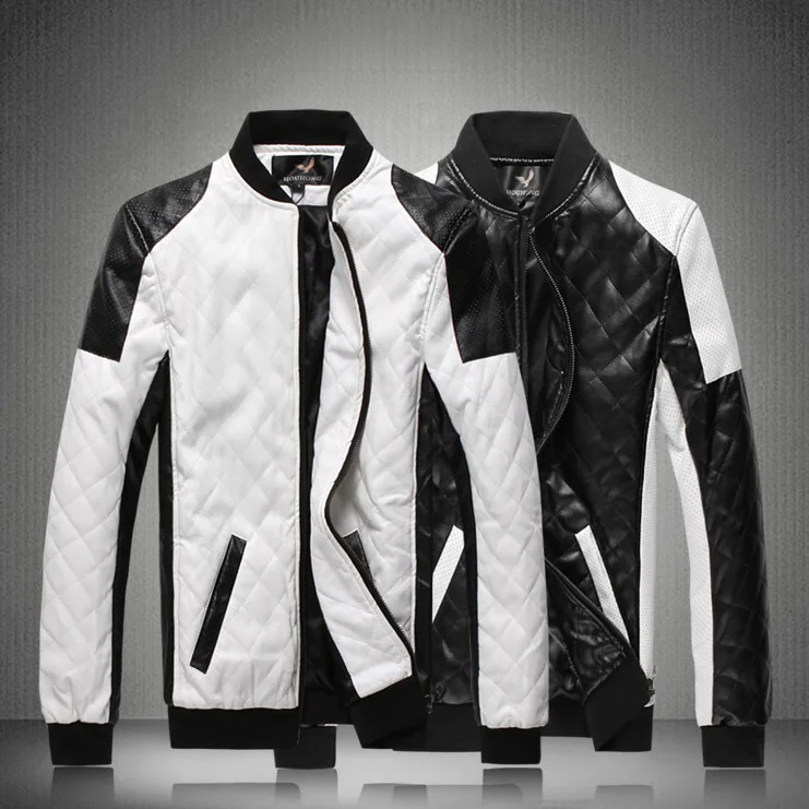 Мужская кожаная куртка пилот chaqueta de cuero байкерские куртки большого размера