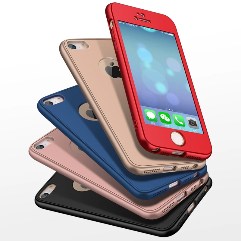 HOTR для iphone 5 Чехол Гибкий Мягкий ТПУ чехол + закаленное стекло Защита экрана 5S