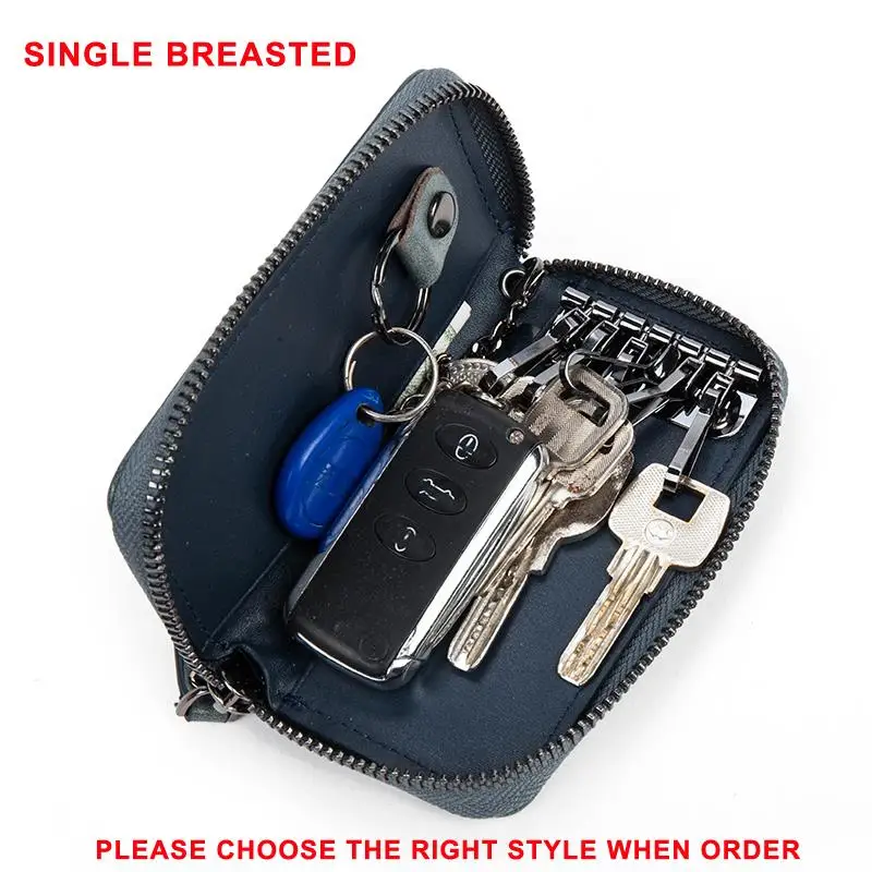 Модные женские и мужские бумажники для ключей из натуральной овчины ручной