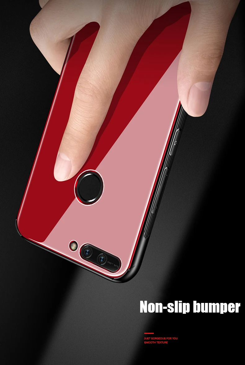 MAKAVO для huawei Honor 8 Pro Чехол, роскошная задняя крышка из закаленного стекла, гибридный противоударный чехол, жесткий корпус для huawei Honor V9