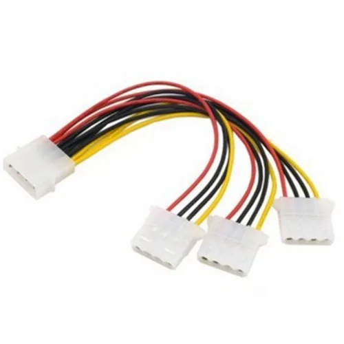 10 шт. 4 контактный IDE 1 в 3 блок питания Molex Y разветвитель Удлинительный кабель