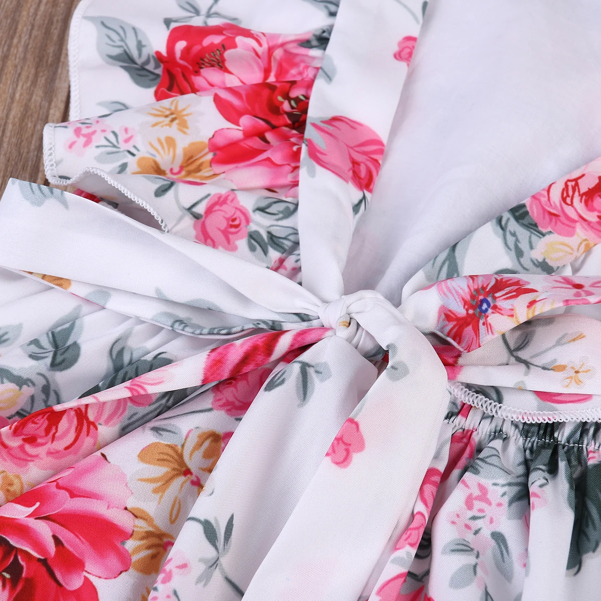 Детское летнее боди с коротким рукавом и цветочными оборками | Мать ребенок