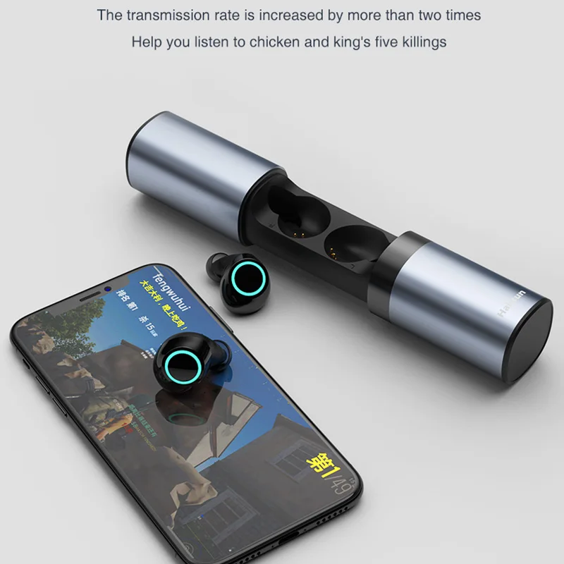 6D беспроводные наушники V5.0 TWS Bluetooth губная помада ящик мини портативный стерео