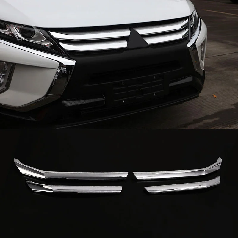 4 шт./компл. ABS Хромированная передняя головка решетка воздухозаборника верхняя