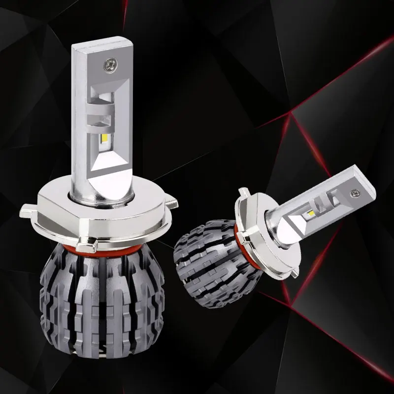 Супер яркий турбо светодиодный H4 фары 12 V светодиодный лампы накаливания 60 Вт 6000LM прозрачный 6000 K холодный белый автомобильные передние фары комплект 9003 светодиодный для автомобиля